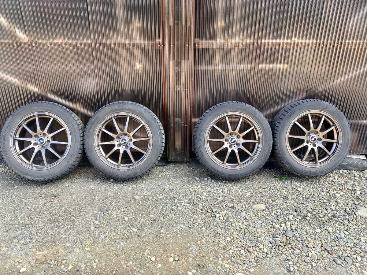 アウトランダーPHEV スタッドレスタイヤ 4本セット 225/55R18 中古