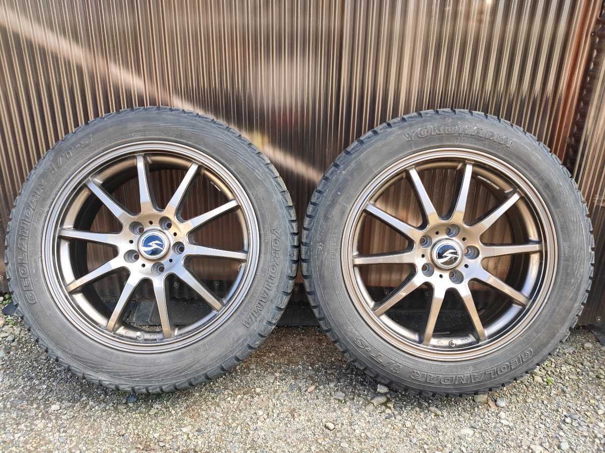 アウトランダーPHEV スタッドレスタイヤ 4本セット 225/55R18 中古