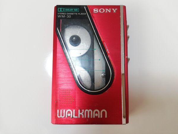 SONY WALKMAN WM-30 本体 ピンク ジャンク品 ジャンク! カセットウォークマン SONY WM-30 レッド 赤 カセット
