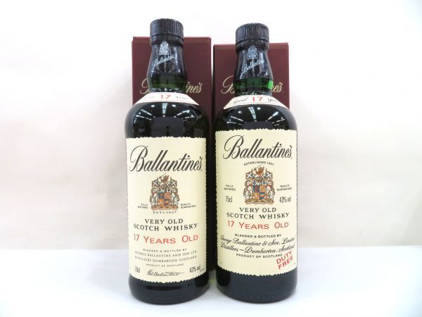 Ballantine's 17年& 12年オールドスコッチウイスキー 2本セット 古酒 2本セット Ballantine's バランタイン 17年 ベリーオールド