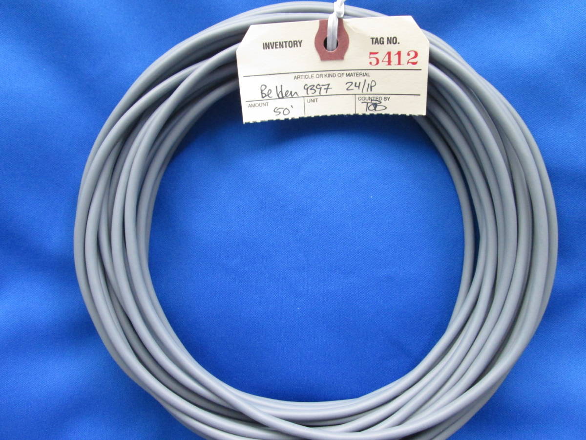 ベルデン Belden Wire 9397 24/1P Spiral Shielded Low Impedance 7m50cm マイクケーブル (O-1)