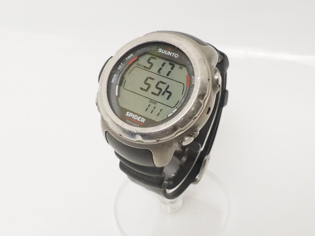 HOT，セール 1円 同梱不可 SUUNTO スント SPIDER Titanium スパイダー チタン ダイブコンピューター バッテリー交換済 43613(ダイブコンピュータ)｜売買されたオークション情報、yahooの商品情報をアーカイブ公開 ダイブコンピュータ