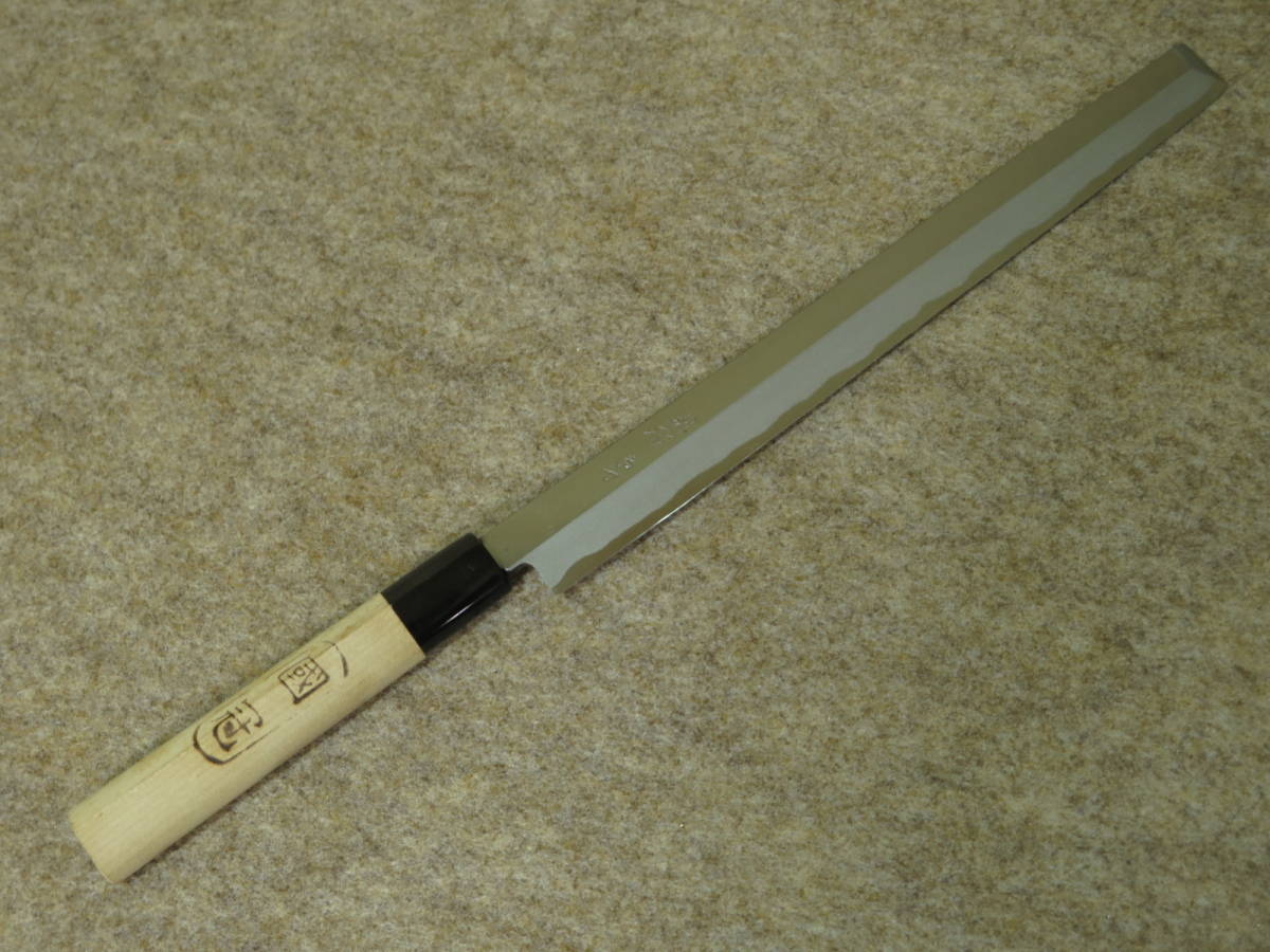 刺身包丁 鋼製 東京すみだ川　蛸引27cm ほぼ未使用　ビンテージ　美品 刺身包丁 240mm | 和包丁 蛸引包丁 貞宗 先丸蛸引包丁 – 刺身