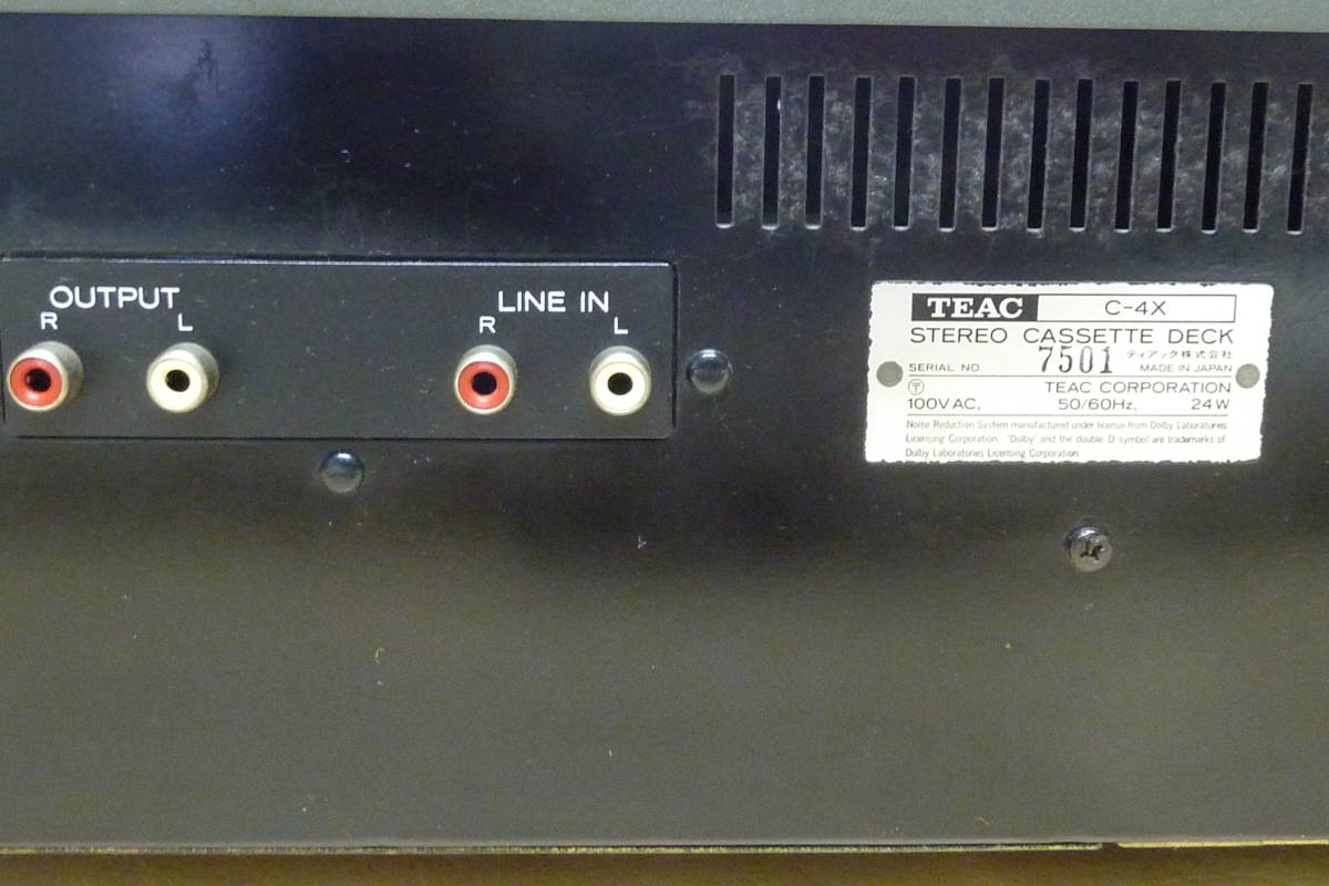 ★　TEAC ティアック カセットデッキ C-4X 　ジャンク品　★_10