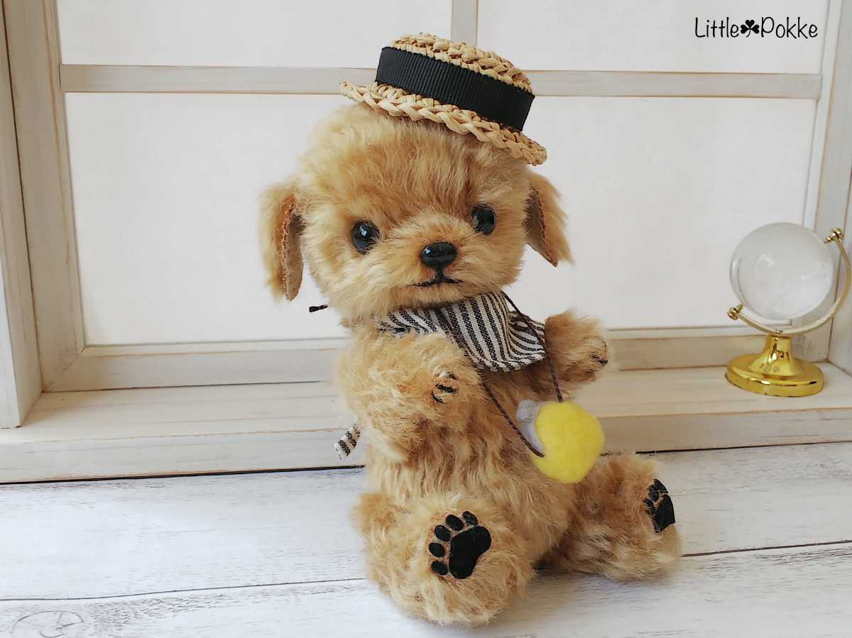 Little Pokke テディベア プードル犬ぬいぐるみハンドメイド 体長10cm 30cm 売買されたオークション情報 Yahooの商品情報をアーカイブ公開 オークファン Aucfan Com