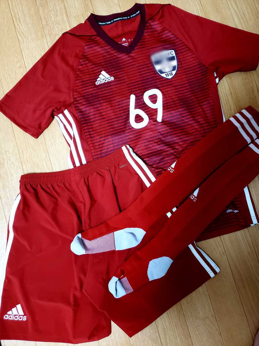 サッカー部 ユニフォーム 上下セット アディダス 部活 高校