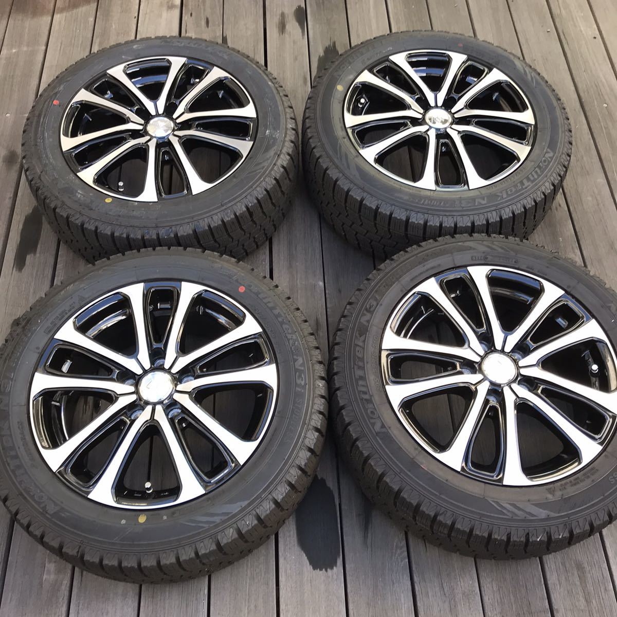 【限定セール，100%新品】 スタッドレス タイヤ ＆ アルミ ホイール 4本セット 205/55 R16 91Q オートバックス(スタッドレスタイヤ)｜売買されたオークション情報、yahooの商品情報をアーカイブ公開 - オークファン 5穴