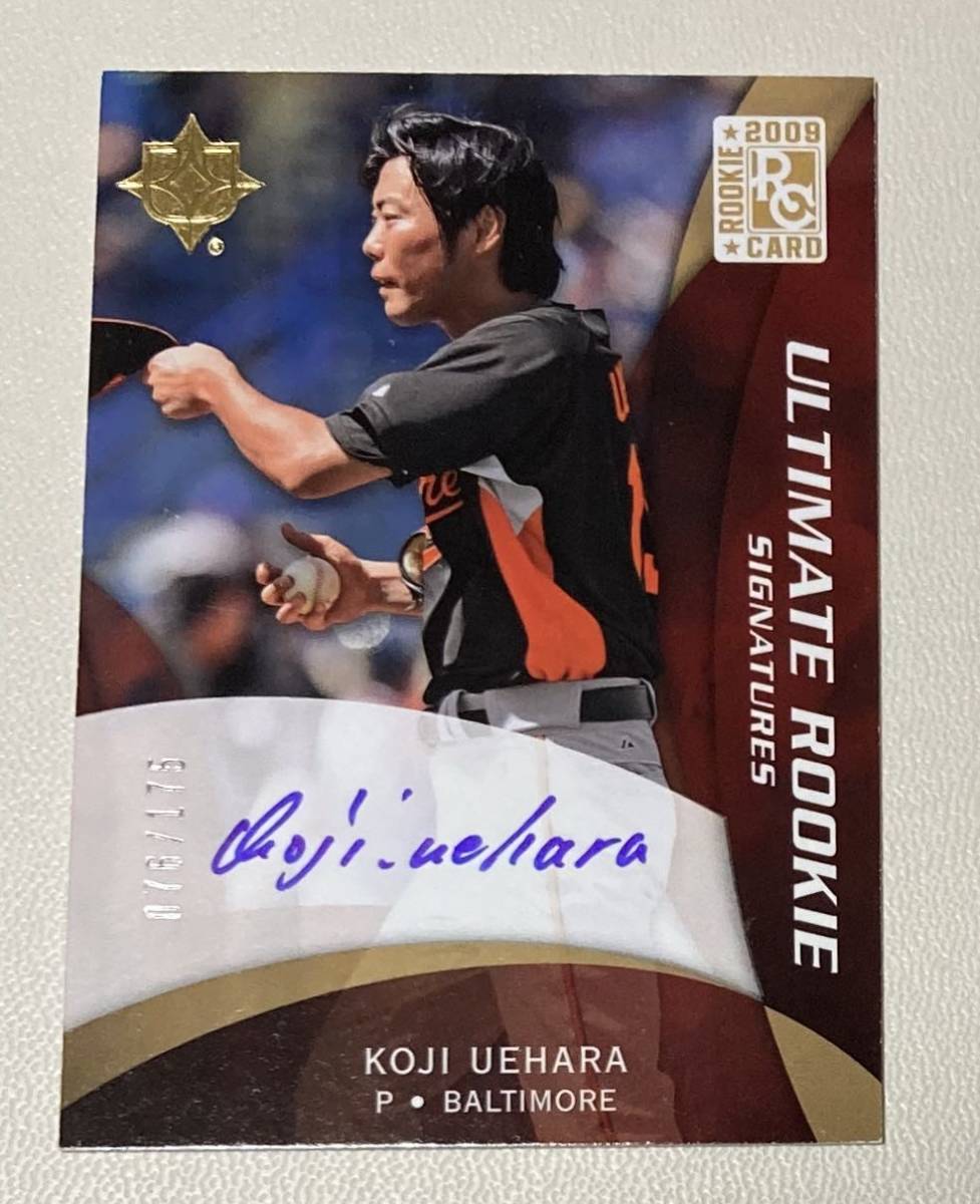 読売ジャイアンツ 巨人 直筆サインカード ＃19上原浩治 2009 UpperDeck