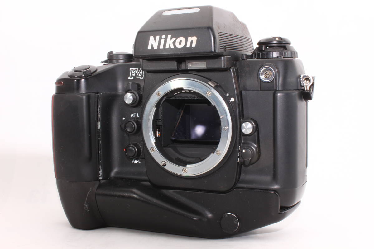 人気品】 ニコン Nikon F4 ブラック ボディ + MF-22、MB-21 オート
