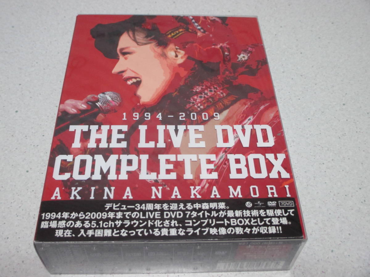 即決】 中森明菜 1994-2009 THE LIVE DVD COMPLETE BOX AKINA NAKAMORI