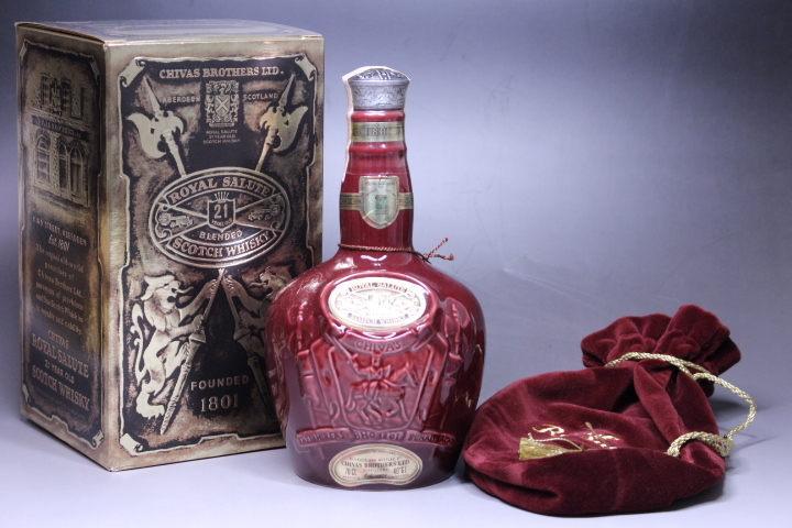 飲料・酒 古酒 Royal Salute 21年 スコッチウイスキー 未開栓