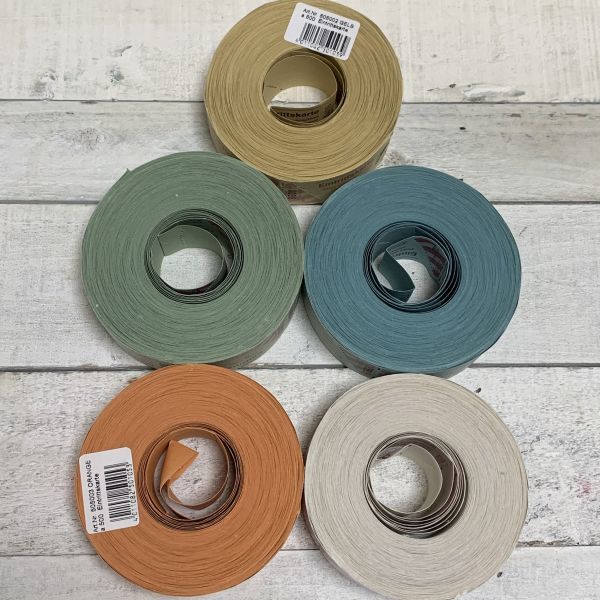 ドイツ　ロールチケット　5色　1ロール500枚×2500枚セット　ストライプ　検）アンティーク　輸入雑貨　ラッピング　コラージュタグ紙もの 052・Ａ-1379 アメリカチケット 券売機ロール紙 チョコレート : エフケイ