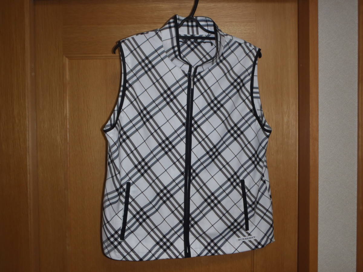 バーバリーゴルフ ノバチェックベスト サイズL ノバチェック