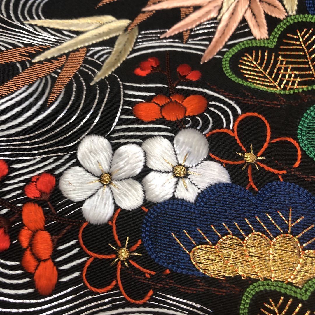 ３点セット！①総手刺繍 留袖 ②袋帯 ③帯締め帯揚げセット 既婚女性第