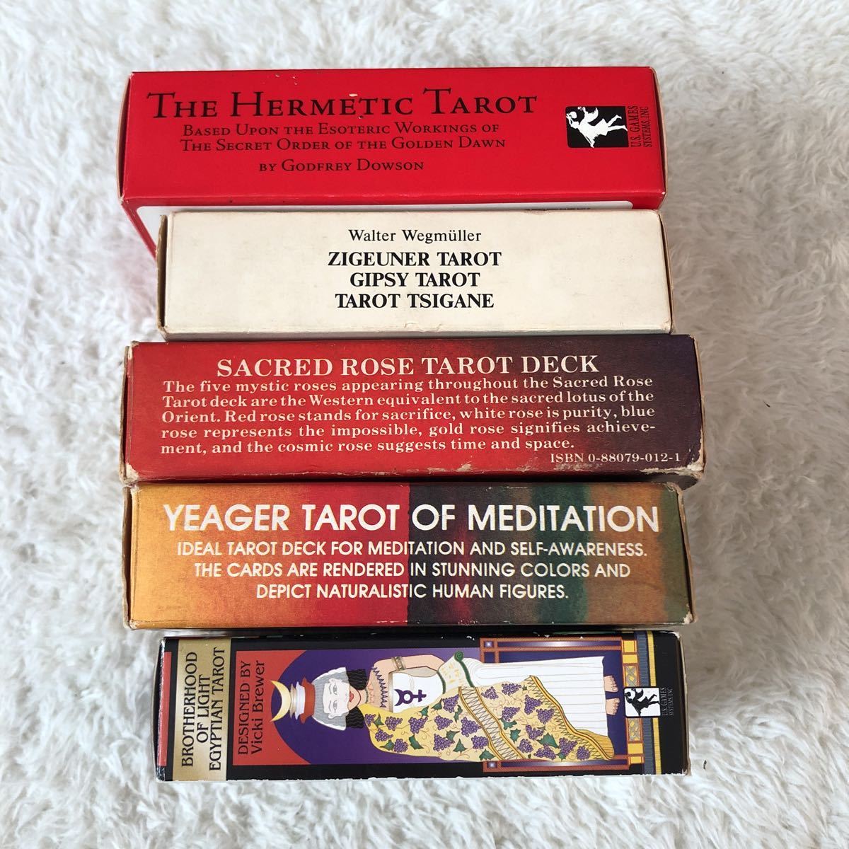 希少】海外製タロットカード5セット④the SACRED ROSE tarot GIPSY 