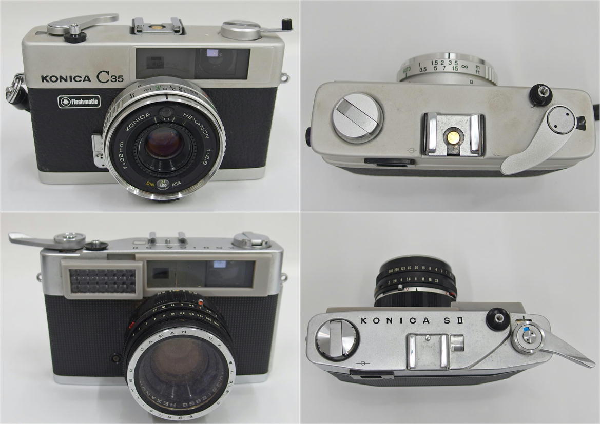 Konica コニカ - KONICA レンジ Hexanon メルカリ レンジファインダーカメラ T6m-4060サイズ△1円～&frasl;Canon 50&frasl;2.8 キャノン&frasl;L1型 ジャンクKonica I HEXANON 47mm LENS