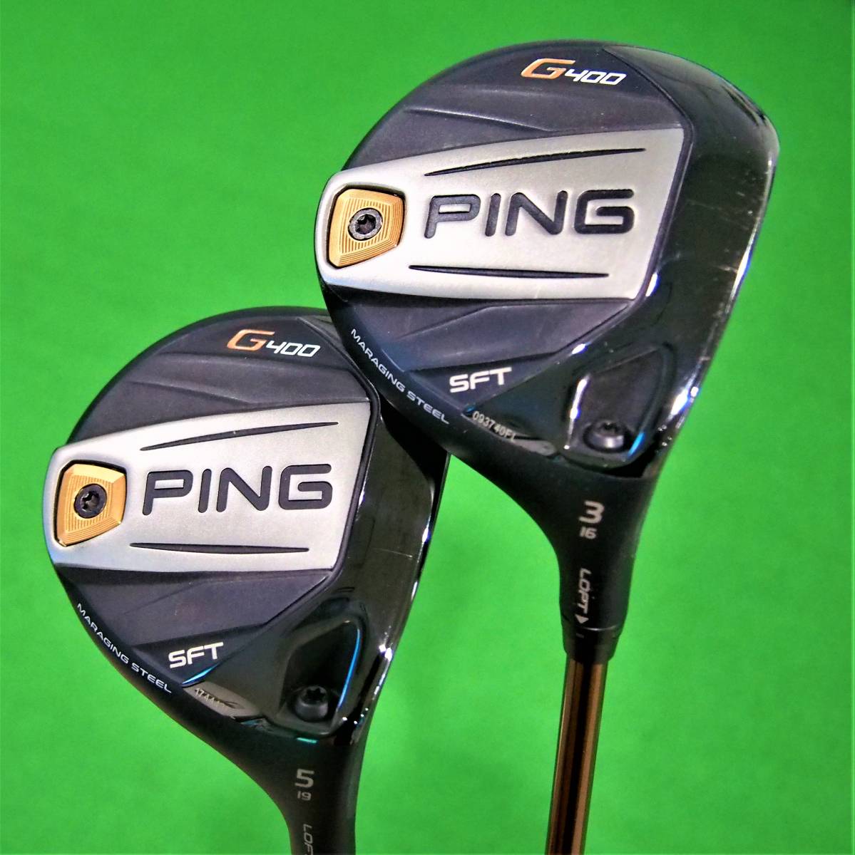 最新作，限定セール 超お買い得2本組 PING ピン G400SFT フェアウェイ 3W＋5W ALTA J CB SR 程度良好(ピン)｜売買されたオークション情報、yahooの商品情報をアーカイブ公開 - オークファン 男性右きき用