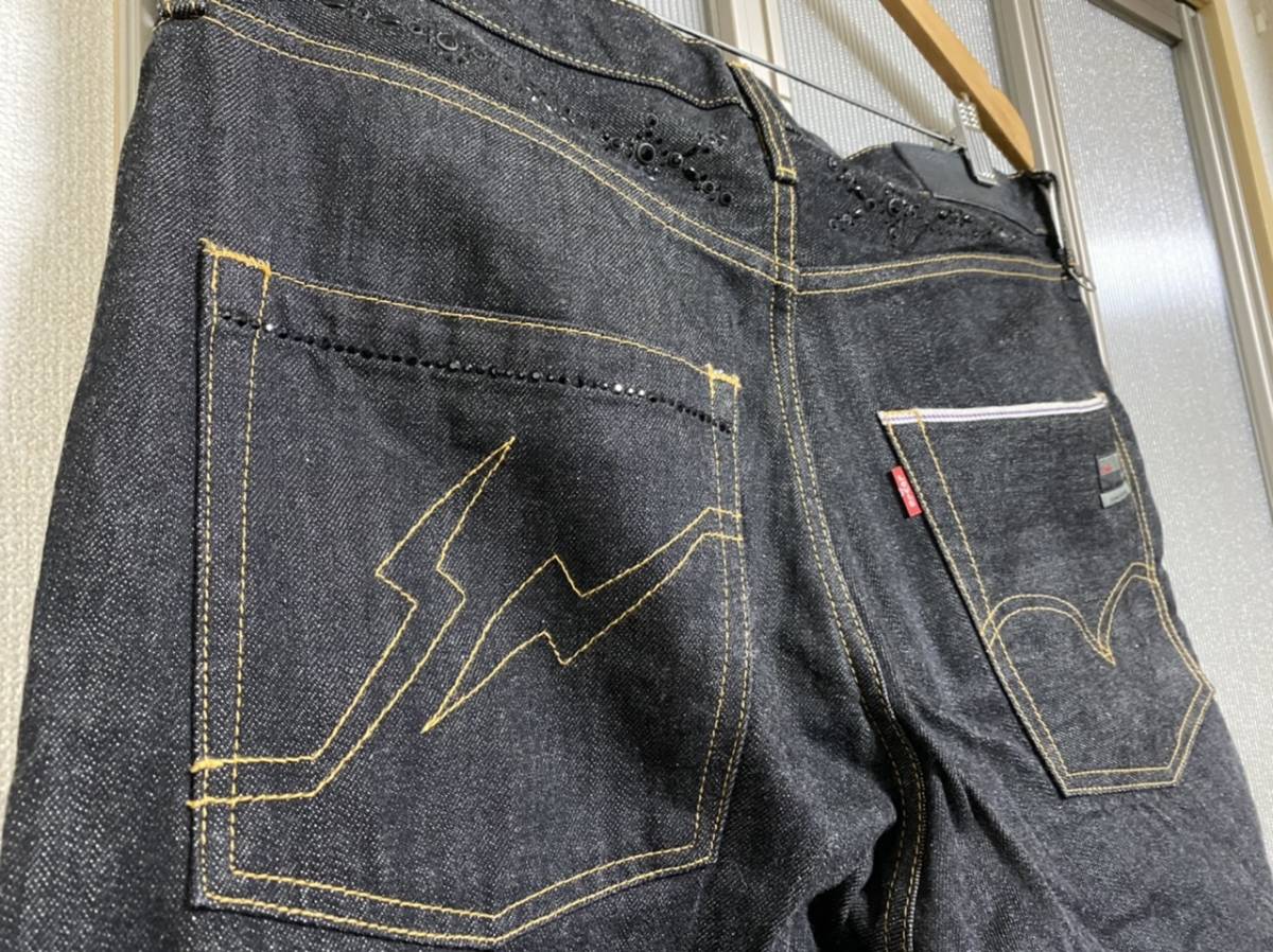 LEVIS×Fenom 505 DISCO ブラッククリスタルデニム size 36×32 
