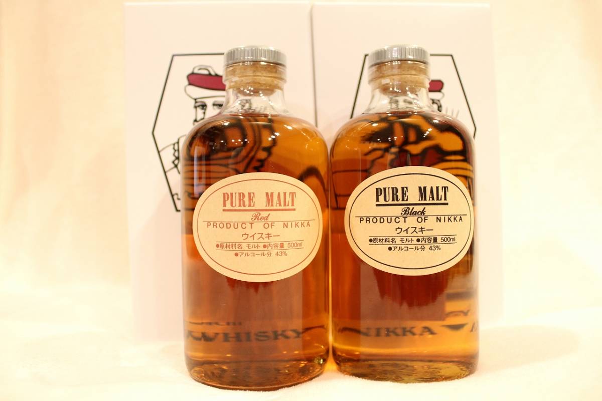 新品 未開栓】送料無料 NIKKA ニッカ PURE MALT RED BLACK ピュア