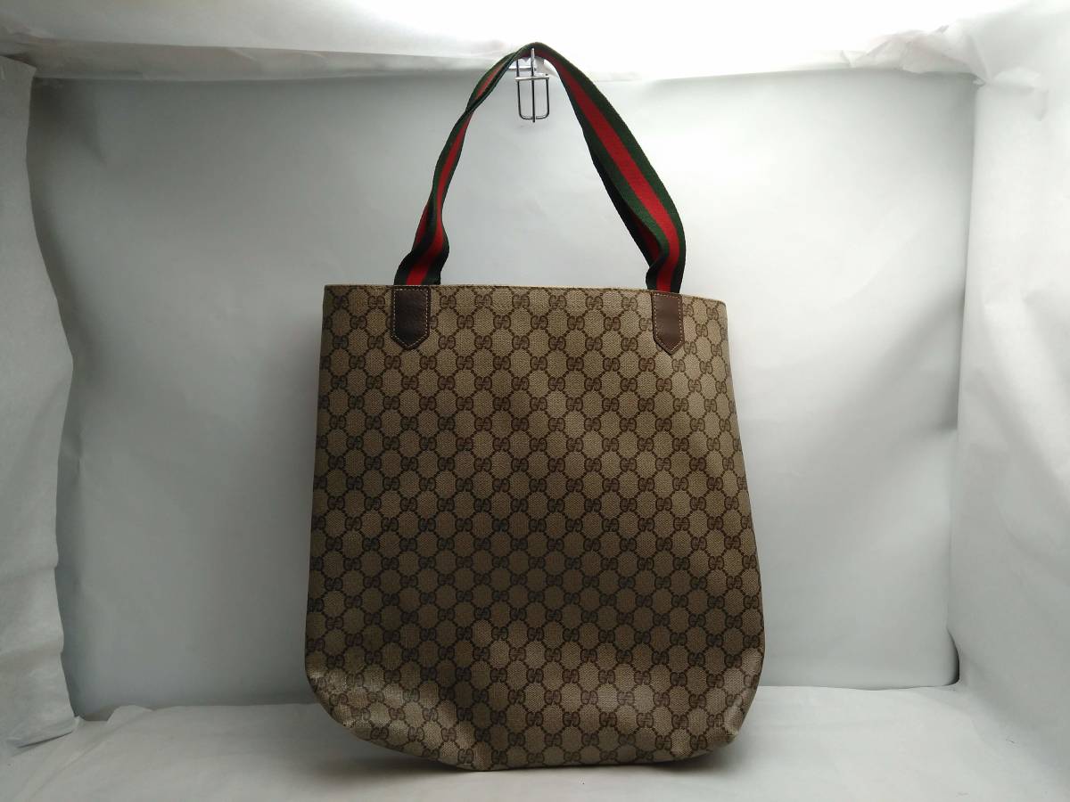 GUCCI オールドグッチ シェリーライン PVC ショルダーバッグ グッチ GG