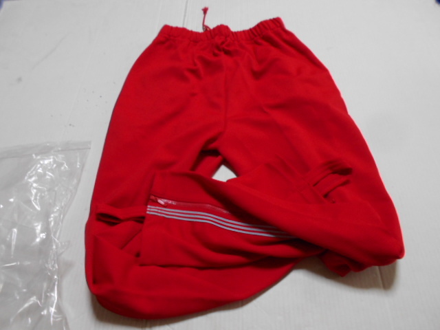 W80（L） 赤×銀 TAD-9P テクノ ビンテージ アディダス vintage adidas