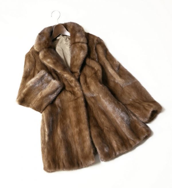 GE0202◇最高級毛皮◇デミバフミンク/MINK*リアルファー/本毛皮