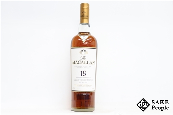 ◇注目! ザ・マッカラン 18年 2017 シェリーオークカスク 700ml 43