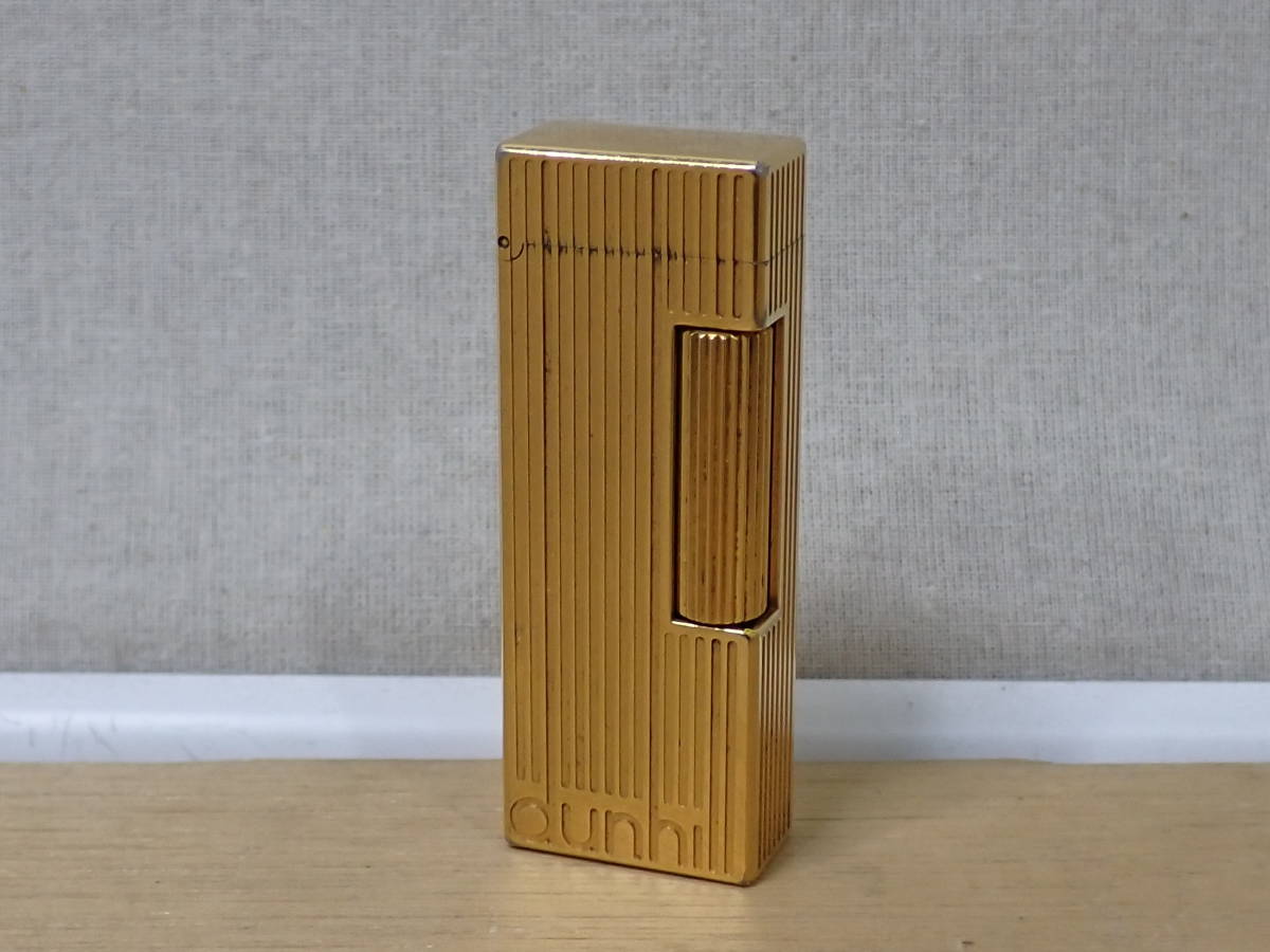 ダンヒル dunhill ガスライター ゴールド 着火未確認ダンヒル ゴールド