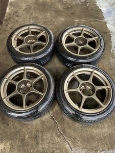 P1レーシング 18インチホイールセット PCD114.3 5穴 8j よい 9j