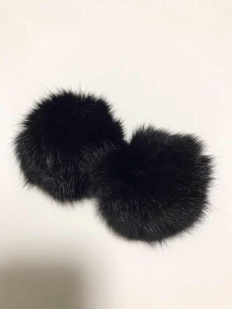 ハンドメイド素材 ファーポンポン 黒 2個 手芸 裁縫 飾り その他 売買されたオークション情報 Yahooの商品情報をアーカイブ公開 オークファン Aucfan Com