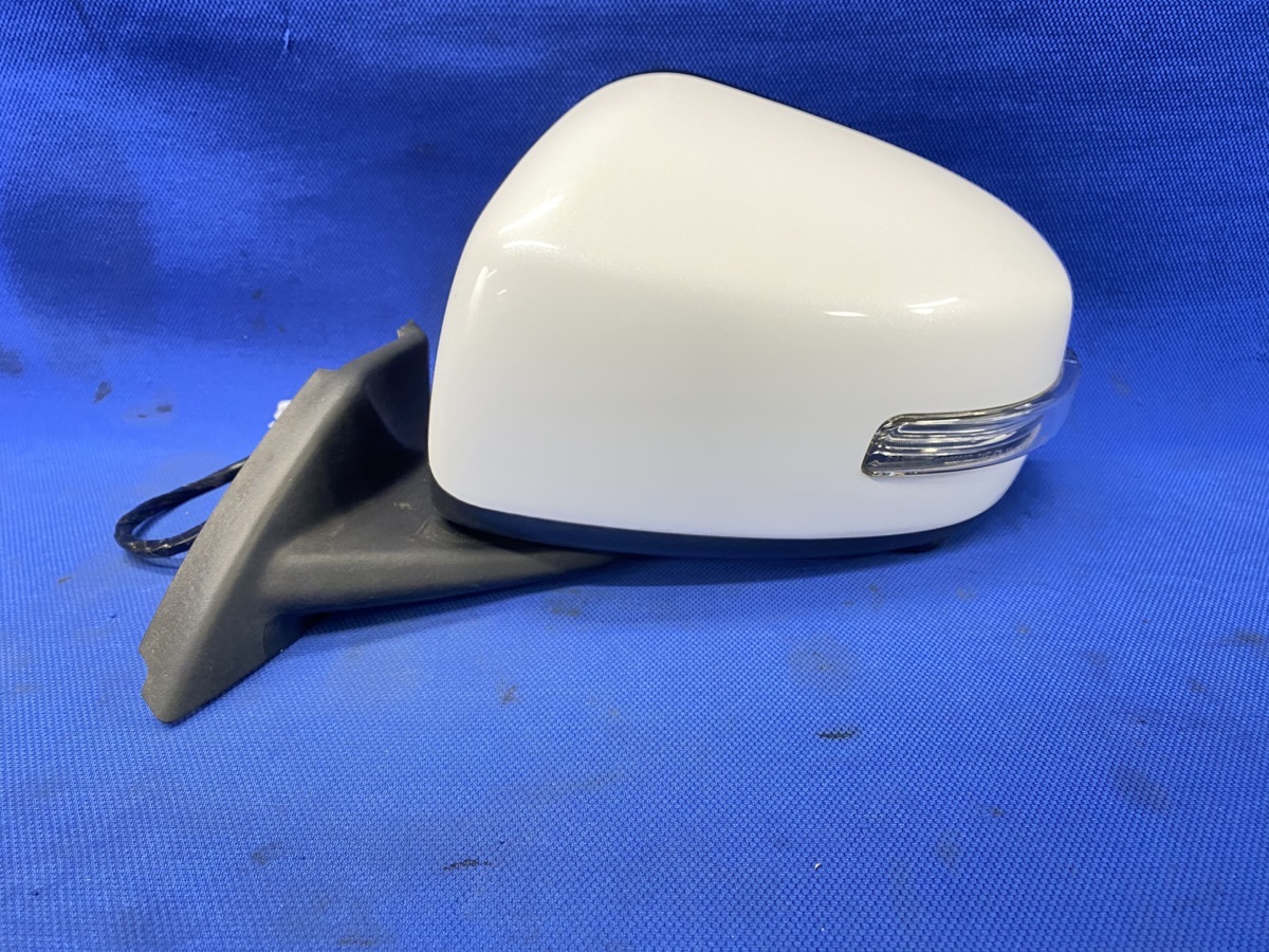 ミツビシ ekカスタム B11W 左ドアミラー イシザキ 538 パール 13ピン ヒーター付 ウィンカー付 前期 [F-12112]
