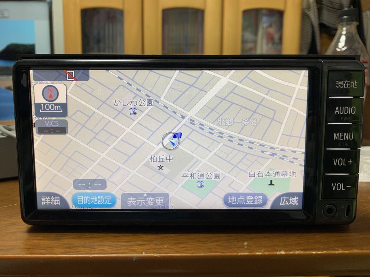 トヨタ NSCD-W66 ナビゲーション（2018年版地図データ） トヨタ純正 NSCD-W66 2018年春版地図データ ワンセグ メモリーナビ