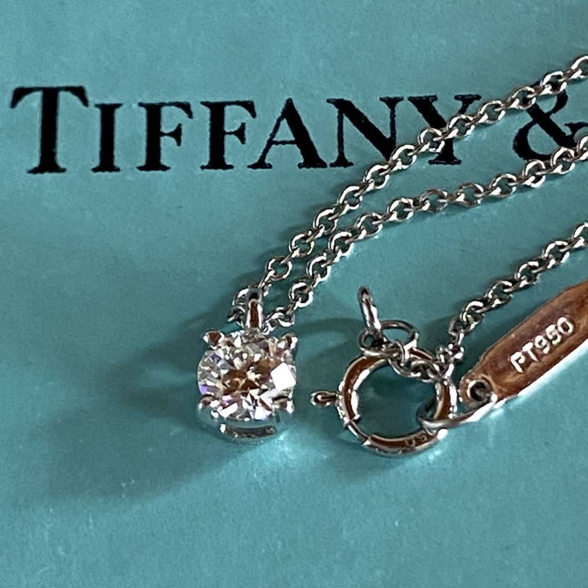 美品ティファニーソリティアダイヤモンドネックレス_2