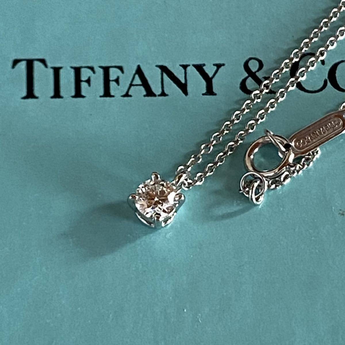 美品ティファニーソリティアダイヤモンドネックレス_5