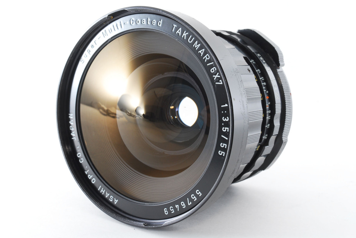 良品】ペンタックス Pentax 67 6x7 SMC Takumar 55mm F3.5 広角中判
