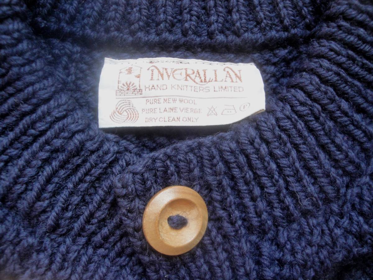 INVERALLAN インバーアラン 茶タグ 3A ウール 節約 カーディガン