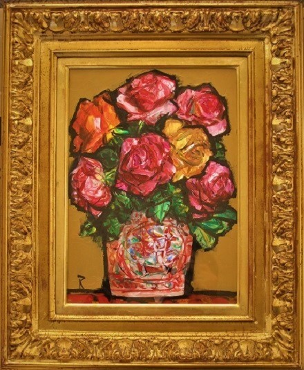 【人気セール，安い】 真作 中川 力 ばら 4号 薔薇画廊取扱い中川画伯の薔薇の名品 日展特選 師 有島生馬 和歌山県立近代美術館(静物画)｜売買されたオークション情報、yahooの商品情報をアーカイブ公開 - オーク 静物画