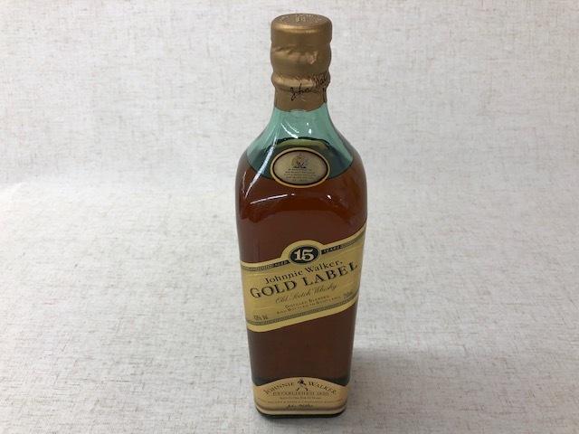 新作，100%新品 未開栓 Johnnie Walker ジョニーウォーカー スコッチウイスキー GOLD LABEL 15年 43度 750ml 箱なし 管理番号：049123(スコッチ)｜売買されたオークション情報、yahooの商品情報をアーカイブ公開 - オーク スコッチ