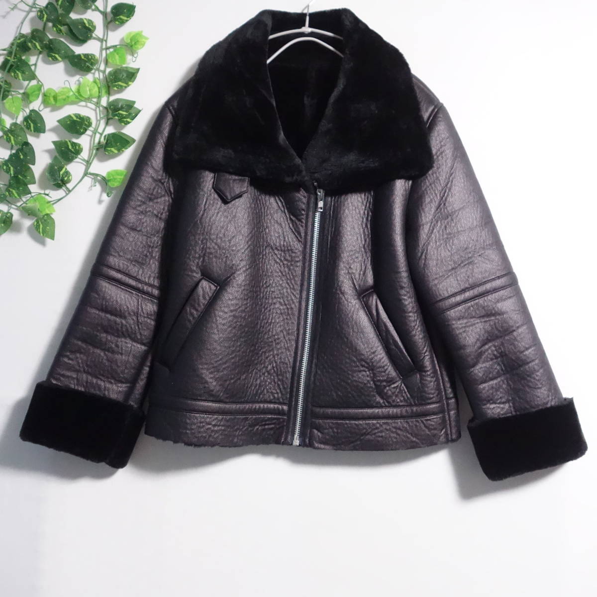 C184☆新品同様☆スコットクラブ SCOTCLUB☆裏ボア ライダース風 