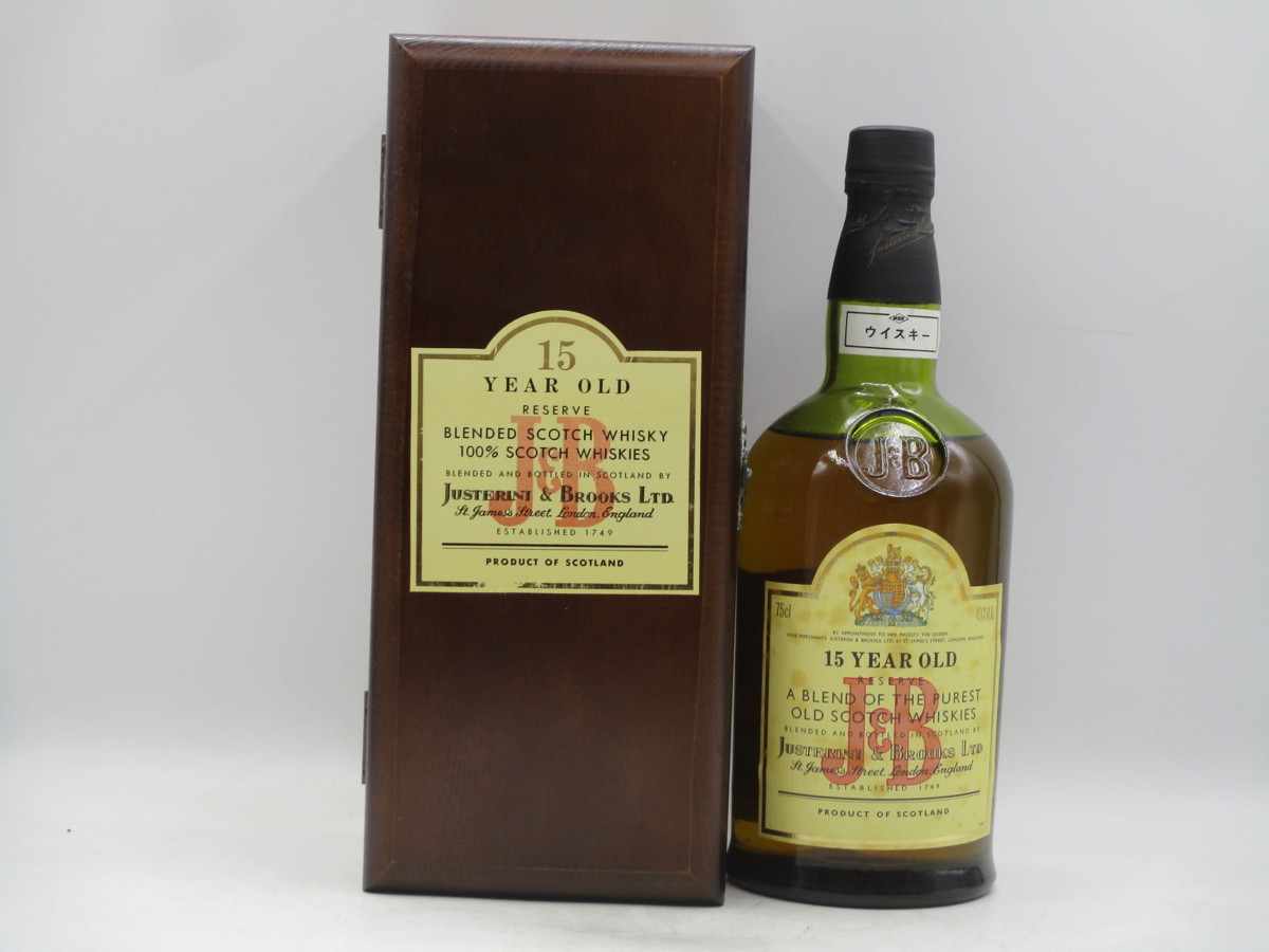 Sctch Whisky J&B 15年 古酒、箱なし、未開栓 Sctch Whisky J&B 15年