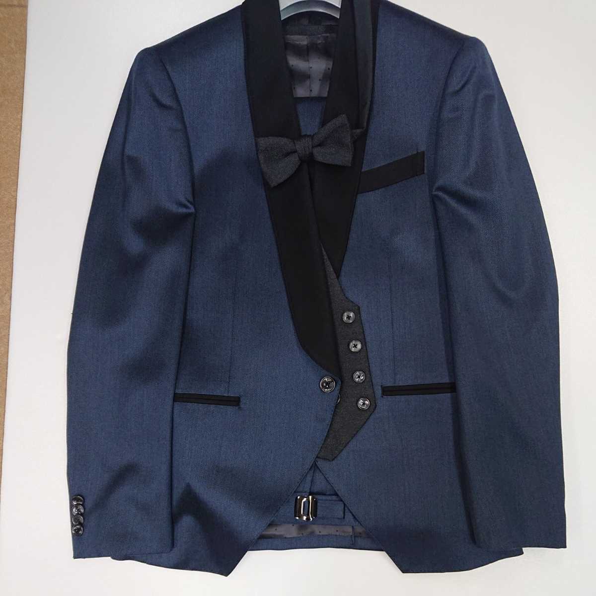 ネイビー スーツ セットアップ タキシード ポール・スミス BEAMS ビームス サリバン ディオールオム パーティー 結婚式 衣装 舞台 