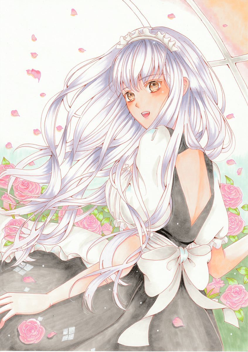 バラの国のメイド 手書きイラスト Sale 56 Off