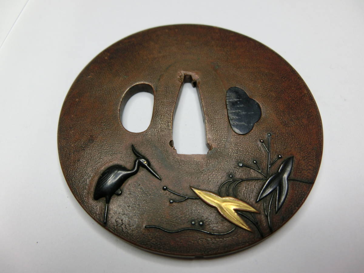 ⑫時代 象嵌 鳥 鍔 縦79mm 2026，人気 鐔屋 【公式通販】