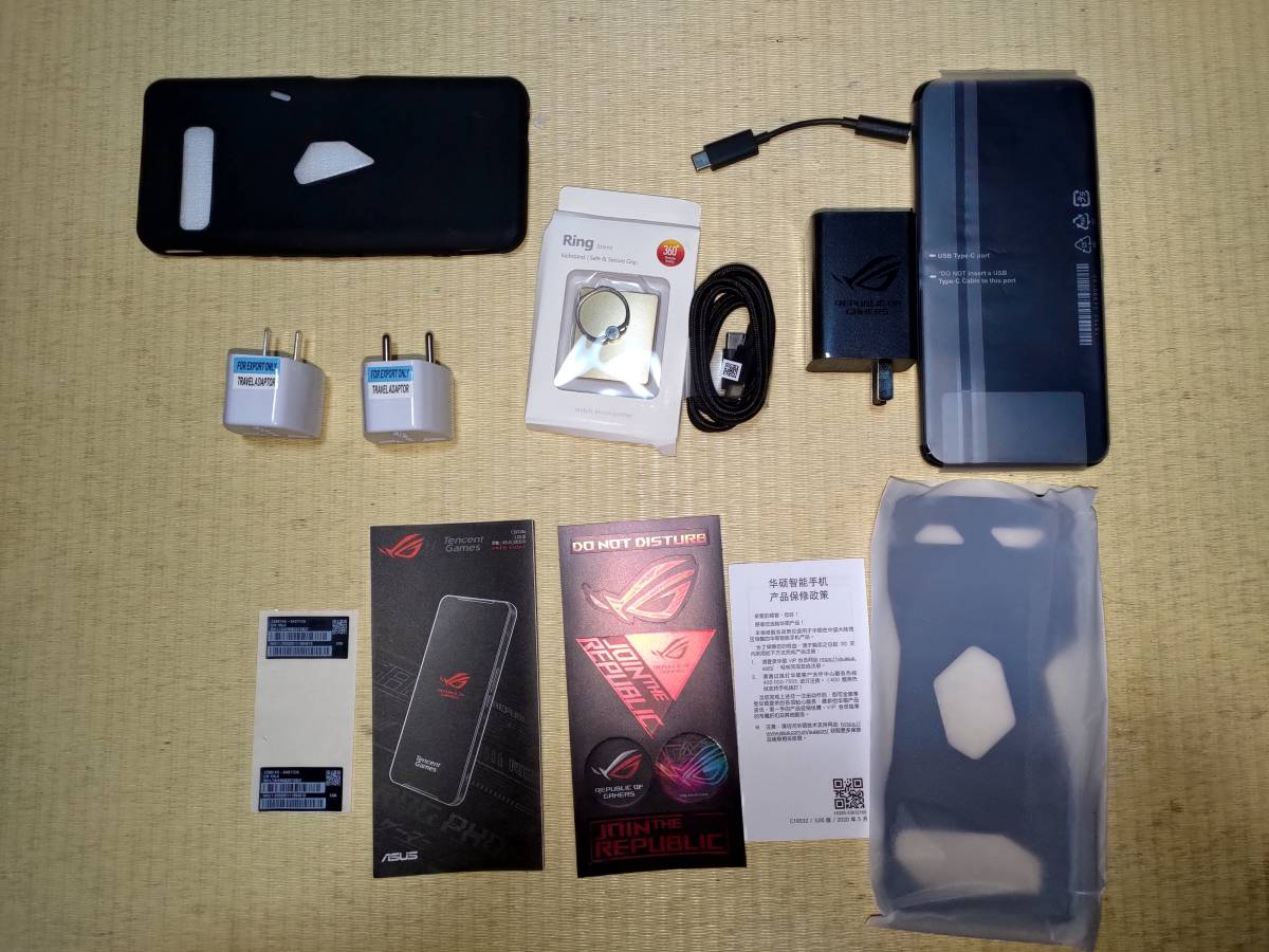 ☆1円スタート☆ 美品・未使用 ASUS ROG Phone 3 ZS661KS テンセント版(グローバルROM・日本語・Google対応) SD865+ 12GB/128GB おまけ多数_9