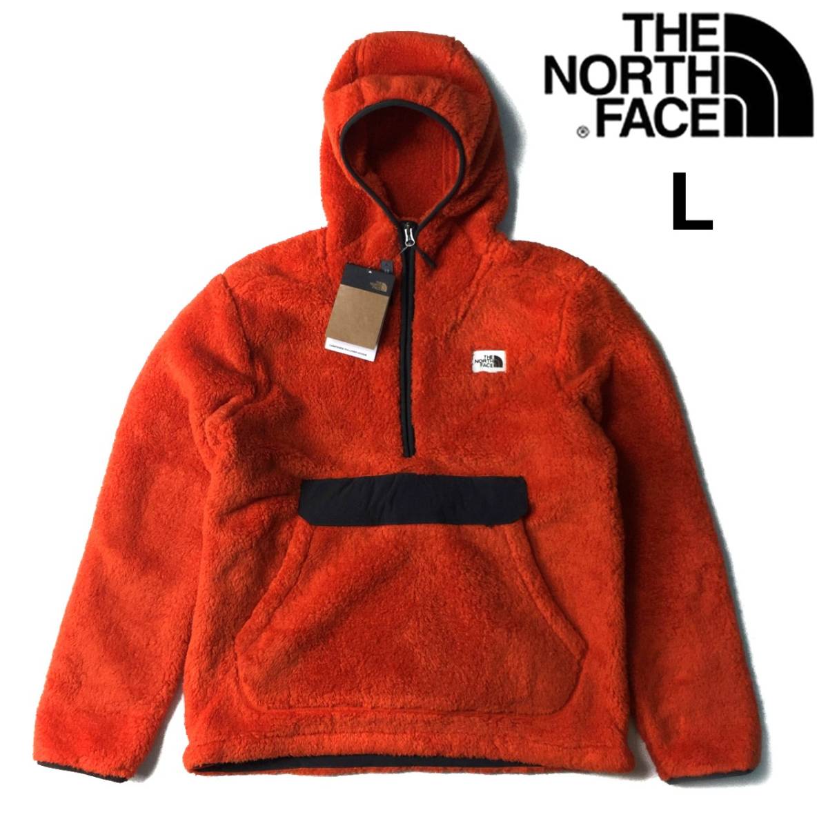 2026，新作 1円 売切 正規 THE NORTH FACE CAMPSHIRE PULLOVER HOODIE フリース US限定 茶タグ ふわふわ シェルパ L オレンジ 181024-75(フリース)｜売買されたオークション情報、yahooの商品情報をアーカイブ公開 - オー 男性用