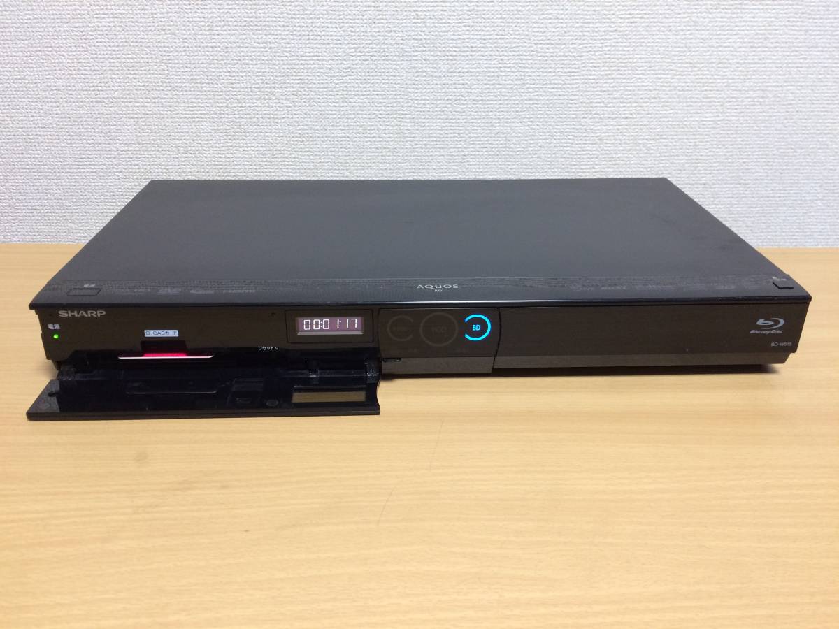 SHARP BD-W515 3D対応 シャープ HDD⁄BDレコーダー(3D対応品)○現状品