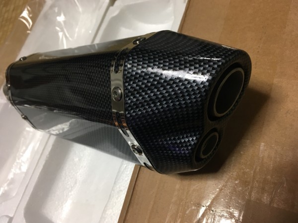 品質保証，人気セール ダブル出し汎用サイレンサー Ａ社風 色選択可能(マフラー)｜売買されたオークション情報、yahooの商品情報をアーカイブ公開 - オークファン その他