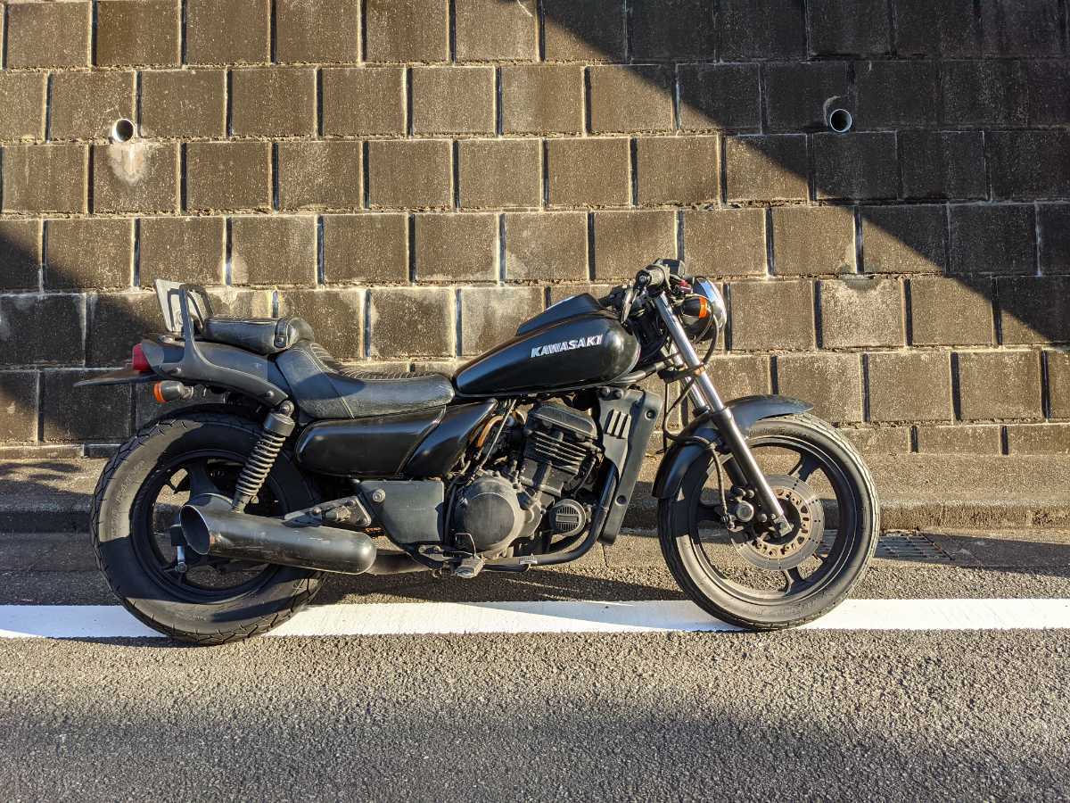 引き取り限定　エリミネーター250se カフェボバーカスタム　実働　乗って帰れます　値段交渉も受付ます ボバー☆カフェレーサー☆フルカスタム エリミネーター250se(126cc