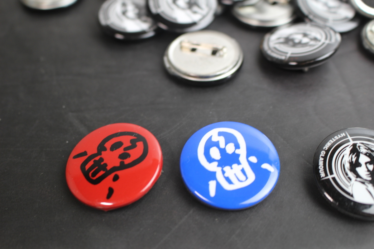 最終価格 貴重 春 夏 新品 缶バッジ ヒステリックグラマー ドクロ  