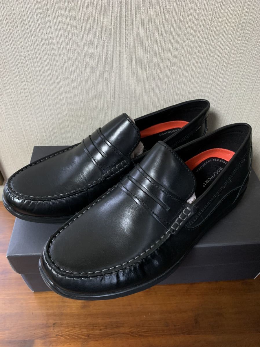 超激得，爆買い ROCKPORT レザーコインローファー 28cm ブラック 黒色 CH3804 カレン ペニー ロックポート ビジネスシューズ(28.0cm以上)｜売買されたオークション情報、yahooの商品情報をアーカイブ公開 - オークフ 28.0cm以上